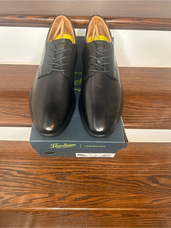 Men’s Florsheim Cosimo Plain Toe Oxford Comforted , Black, 9 1/2 M main image 5